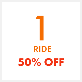 50% OFF 1 Ride